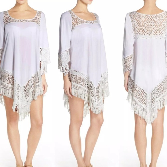 BECCA Other - BECCA By Rebecca Virtue White Swim Cover-Up Womens Size Small